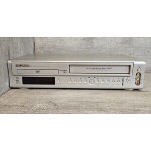 Sylvania - SRD2900 DVD VCR Combo Player VHS Recorder Tested No Remote - Silver